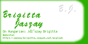 brigitta jaszay business card